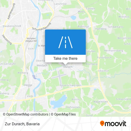 Карта Zur Durach