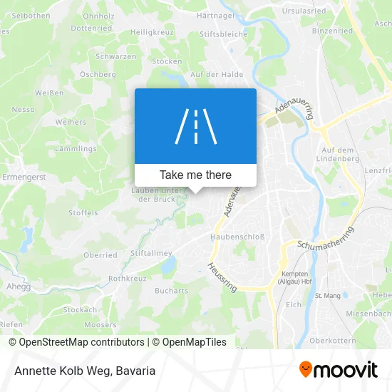 Карта Annette Kolb Weg