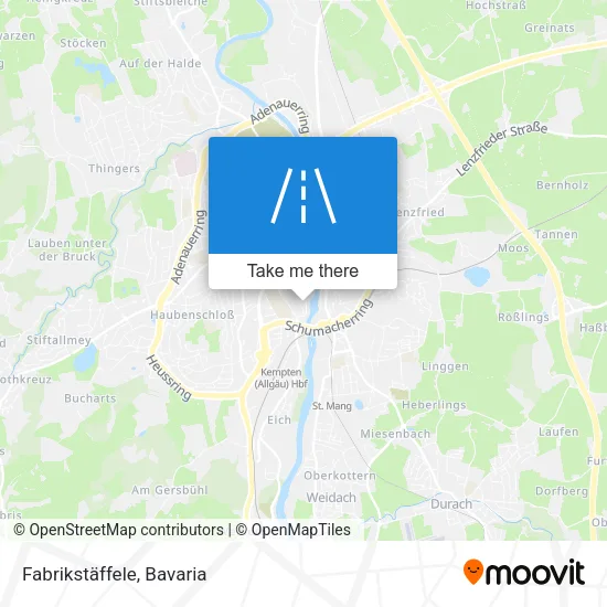Карта Fabrikstäffele