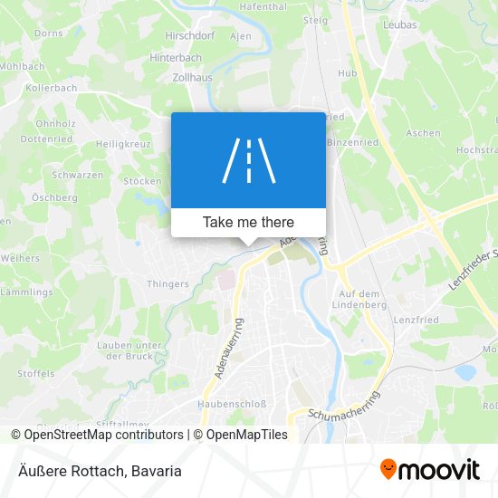 Äußere Rottach map