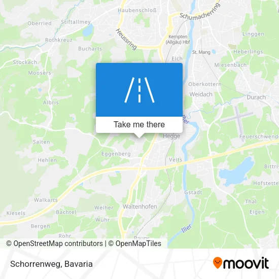 Schorrenweg map