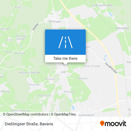 Dießlingser Straße map