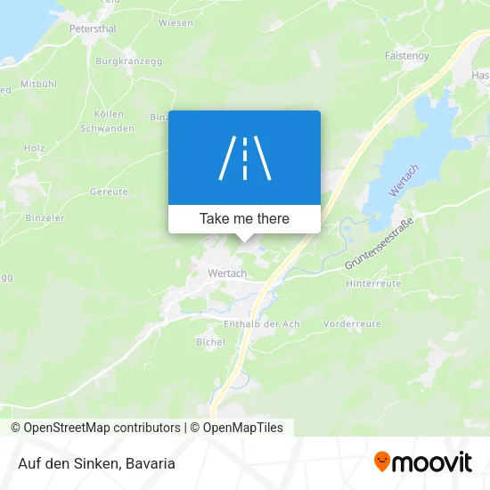 Карта Auf den Sinken