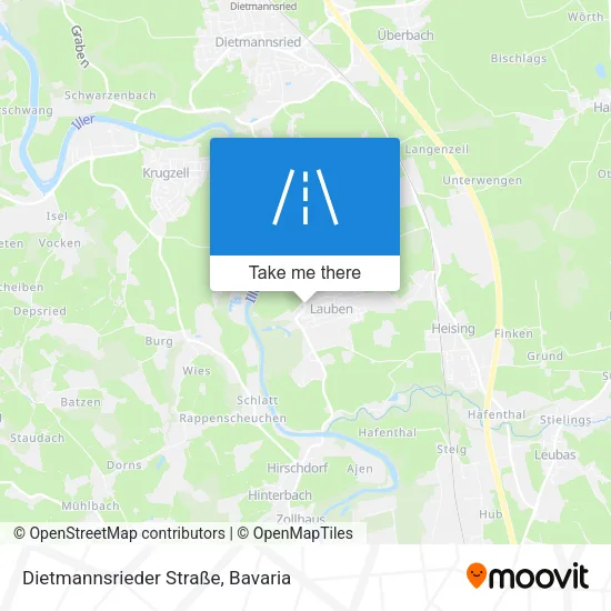 Карта Dietmannsrieder Straße