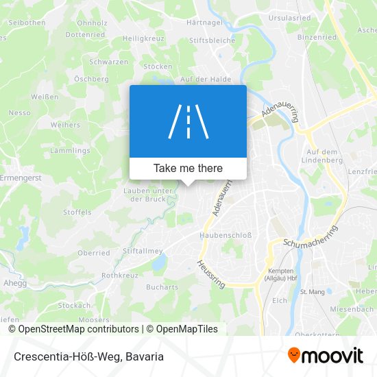 Crescentia-Höß-Weg map
