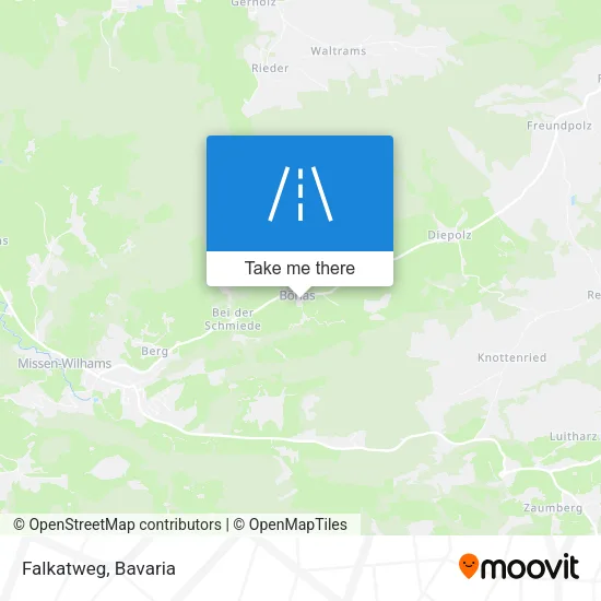 Falkatweg map