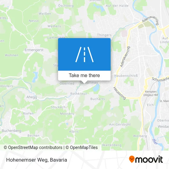 Карта Hohenemser Weg