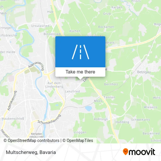 Карта Multscherweg