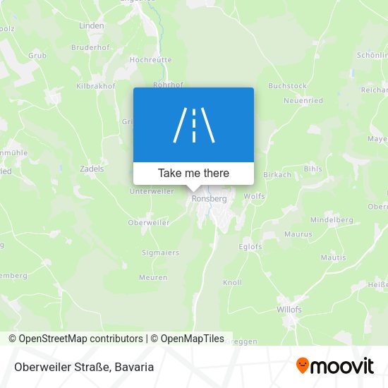 Oberweiler Straße map