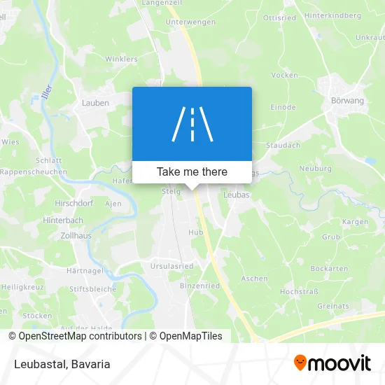 Leubastal map
