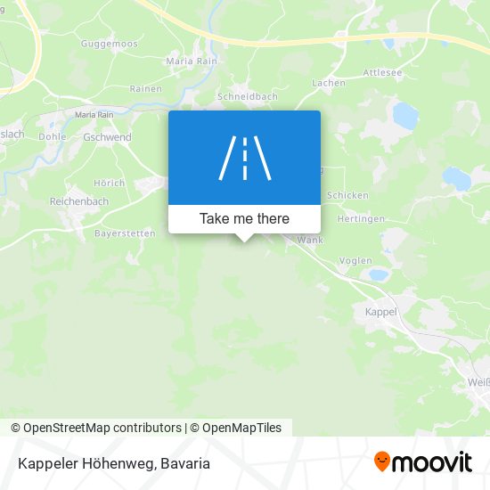 Карта Kappeler Höhenweg