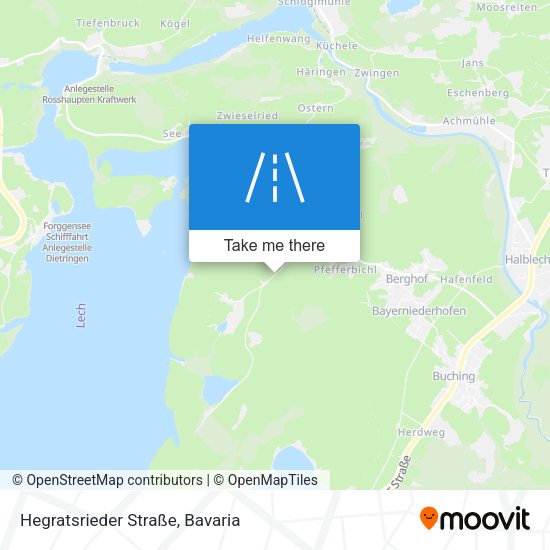Hegratsrieder Straße map