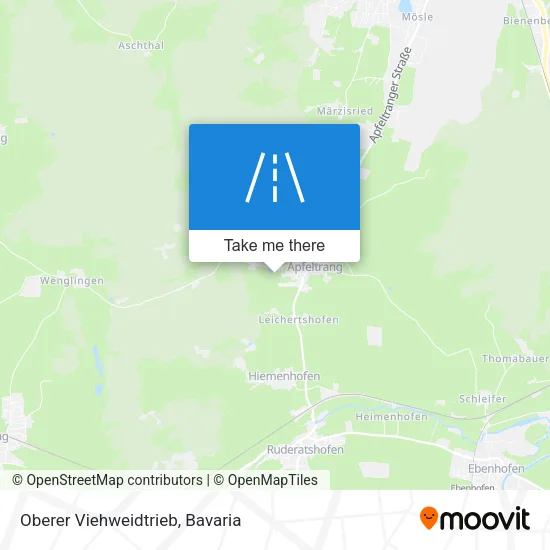 Карта Oberer Viehweidtrieb
