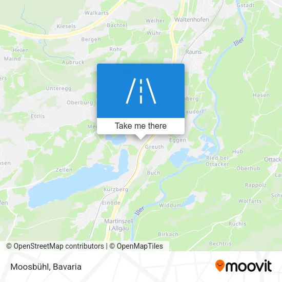 Moosbühl map