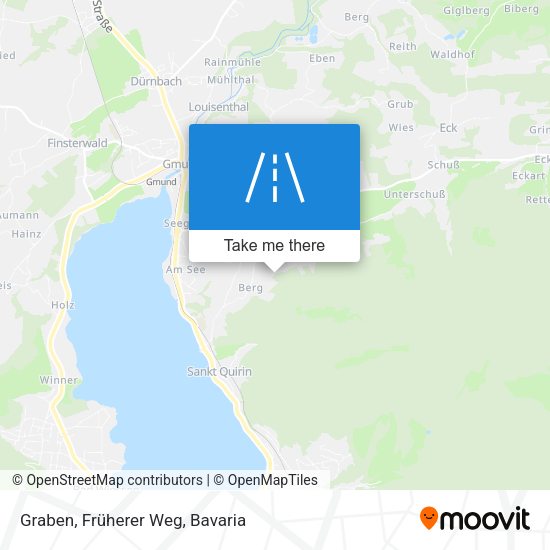 Graben, Früherer Weg map