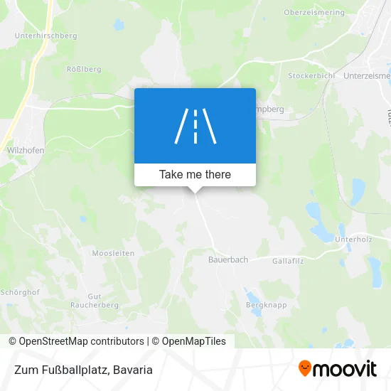 Карта Zum Fußballplatz