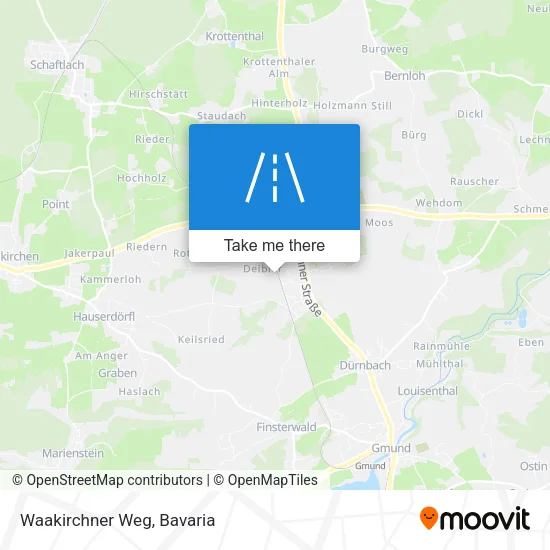 Карта Waakirchner Weg