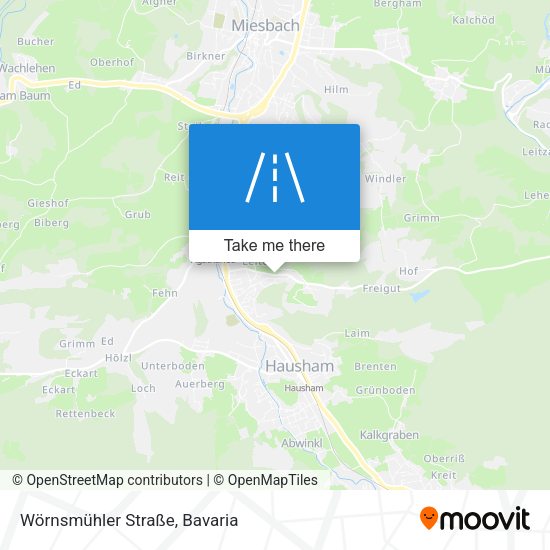 Wörnsmühler Straße map