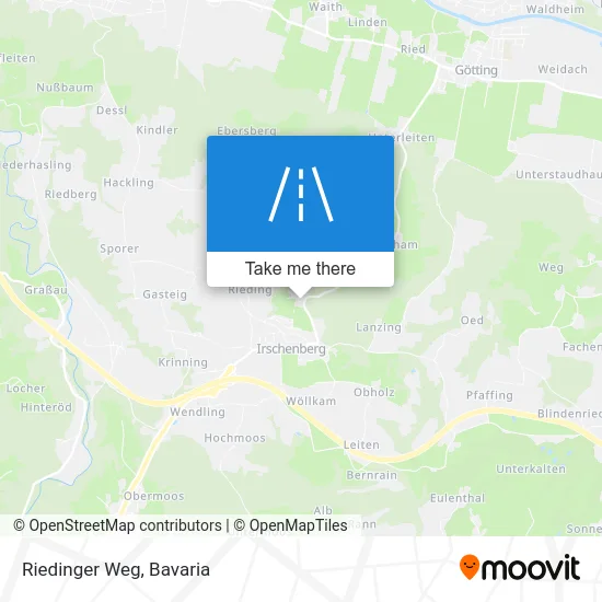 Riedinger Weg map