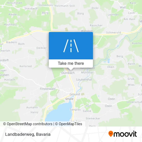 Карта Landbaderweg