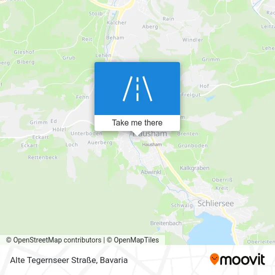 Карта Alte Tegernseer Straße