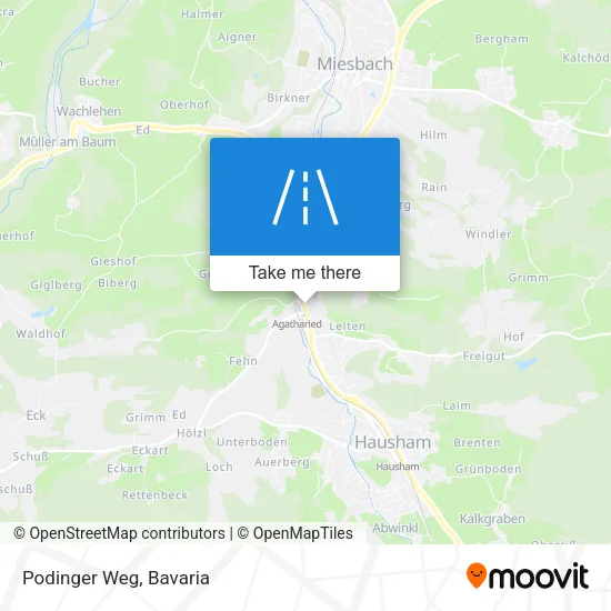 Карта Podinger Weg