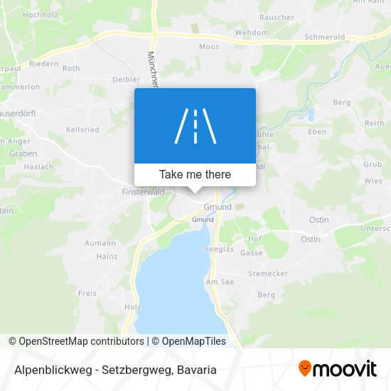 Alpenblickweg - Setzbergweg map