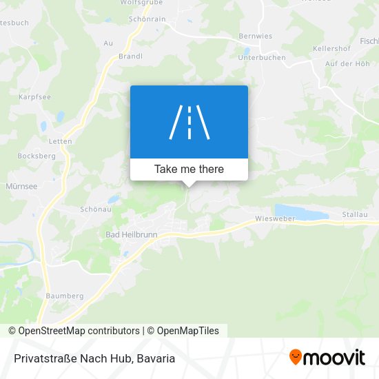 Privatstraße Nach Hub map