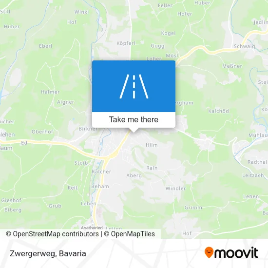 Карта Zwergerweg