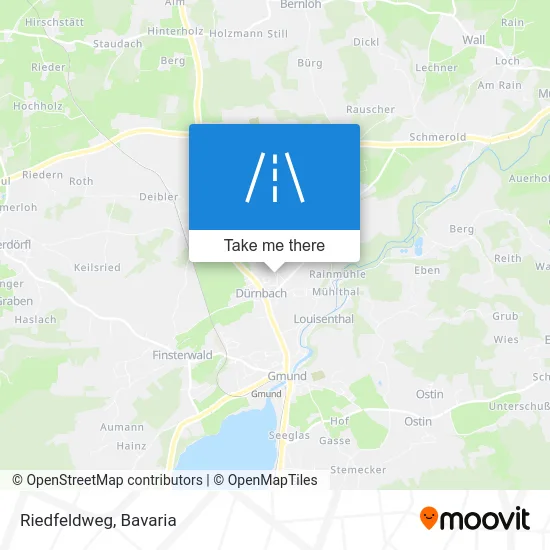 Riedfeldweg map