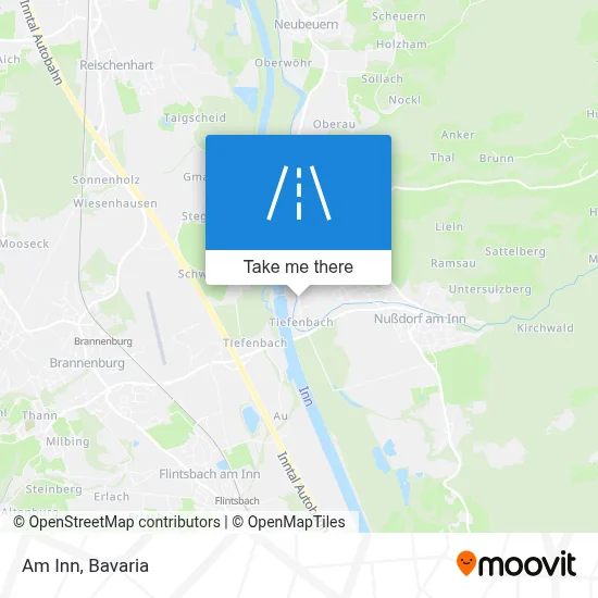 Am Inn map