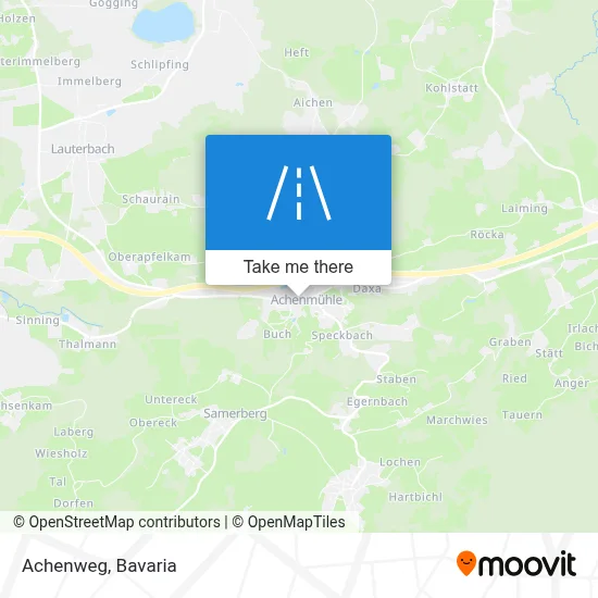 Achenweg map