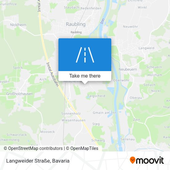 Langweider Straße map