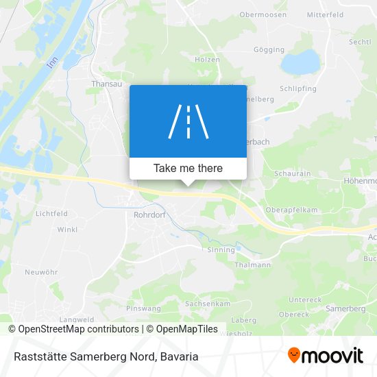 Raststätte Samerberg Nord map