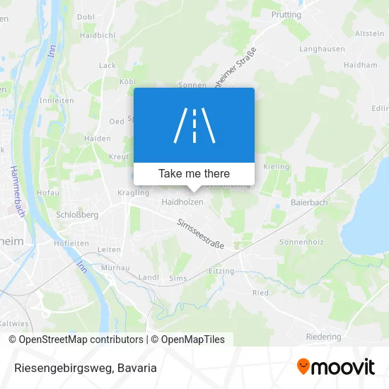 Карта Riesengebirgsweg