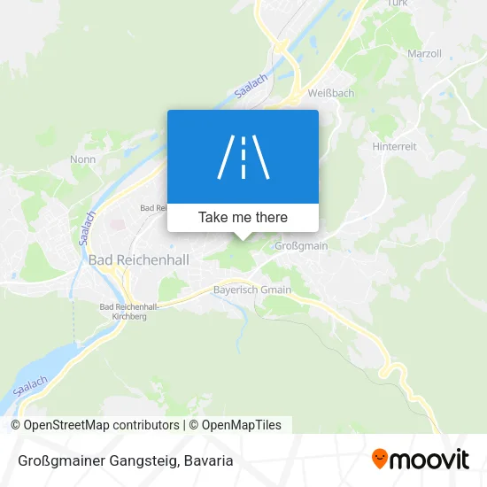 Карта Großgmainer Gangsteig