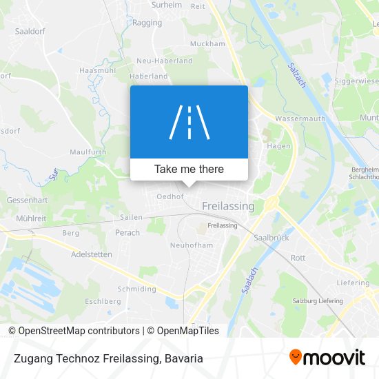 Zugang Technoz Freilassing map