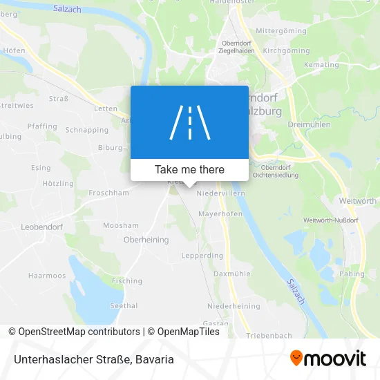 Карта Unterhaslacher Straße