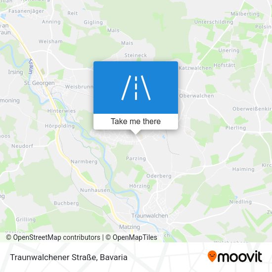 Traunwalchener Straße map