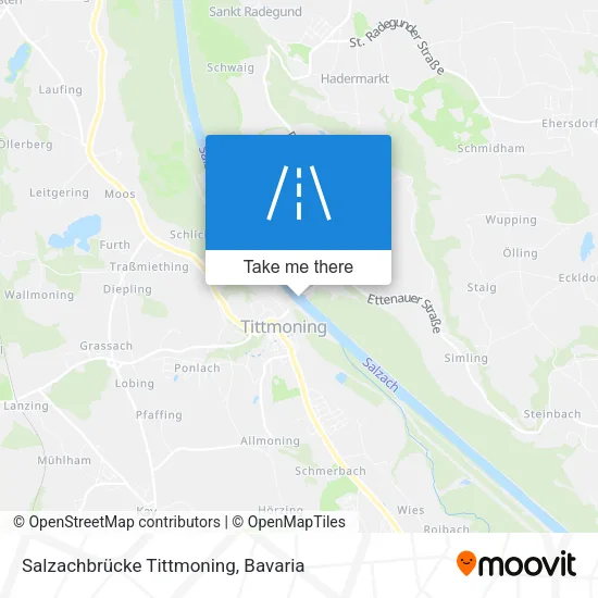 Salzachbrücke Tittmoning map