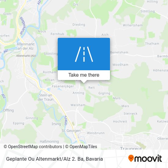 Geplante Ou Altenmarkt / Alz 2. Ba map