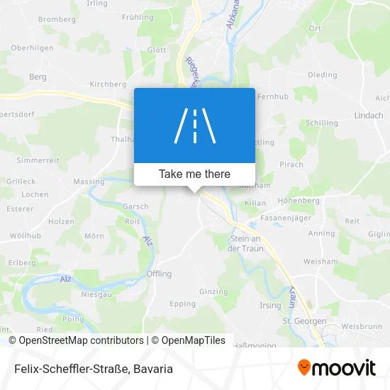 Карта Felix-Scheffler-Straße