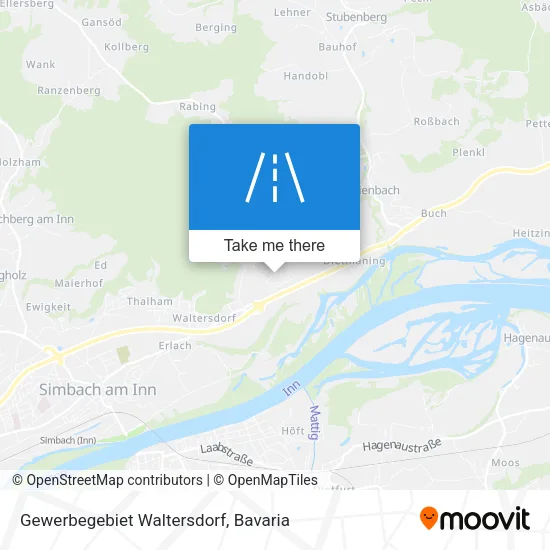 Gewerbegebiet Waltersdorf map