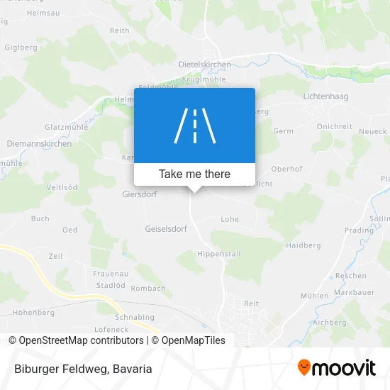 Карта Biburger Feldweg