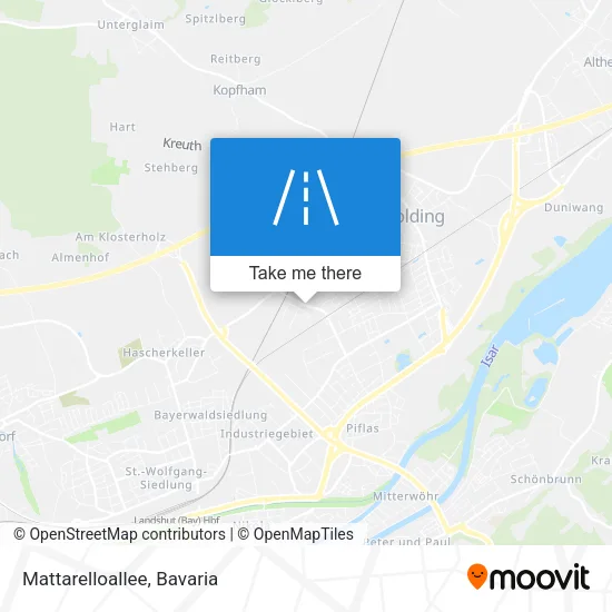Карта Mattarelloallee