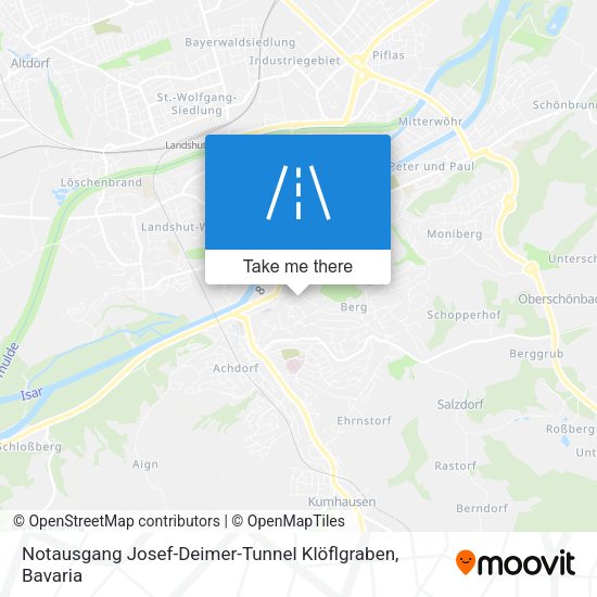 Notausgang Josef-Deimer-Tunnel Klöflgraben map