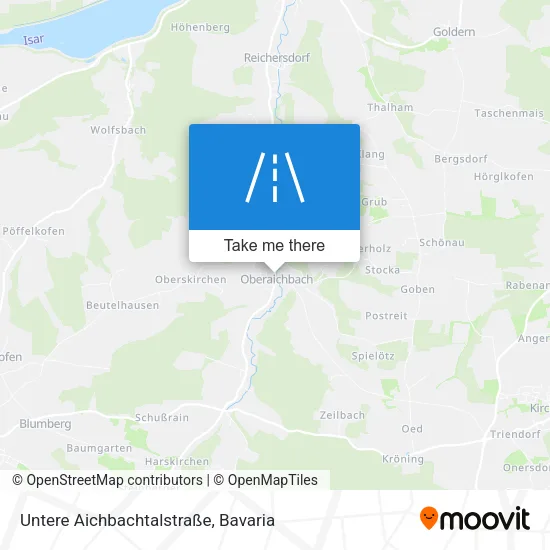 Карта Untere Aichbachtalstraße