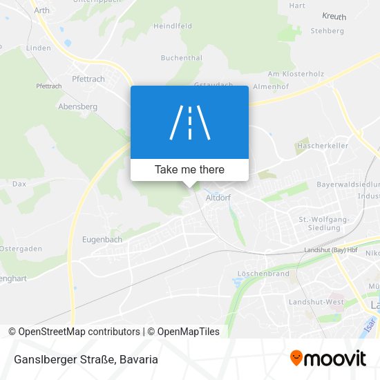 Ganslberger Straße map