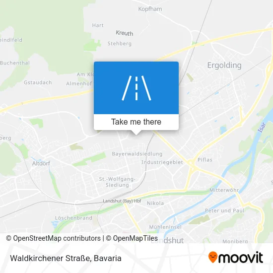 Карта Waldkirchener Straße