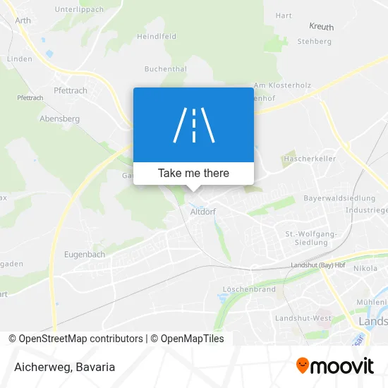 Aicherweg map